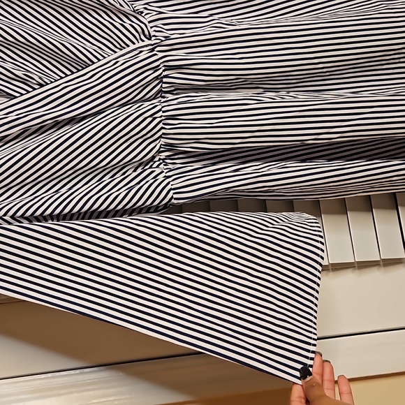 Stripe Flared Sleeve Mini Dress - Picture 3 of 11